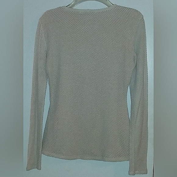 Mesh BCBGMaxazria color block women's top - Picture 3 of 7